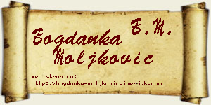 Bogdanka Moljković vizit kartica